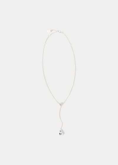 Collares Ralph Lauren Mujer Plateados - Drop-Chain - CGPVA5384